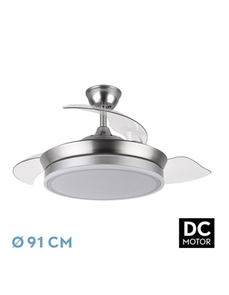 Ventilador Bayomo 142599003 Fabrilamp Niquel