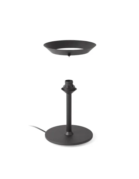 Lampara sobremesa Savoy 20305 Faro negro 1xe27, Armazones para lámparas