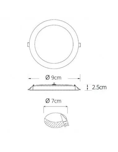 Downlight empotrable Intego 2.0 Pc Techtouch 2024161