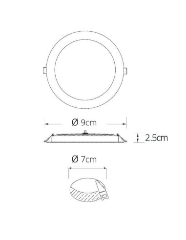 Downlight empotrable Intego 2.0 Pc Techtouch 2024162