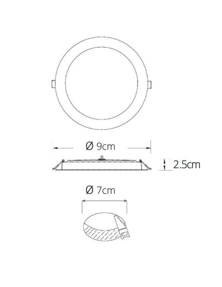 Downlight empotrable Intego 2.0 Pc Techtouch 2024163