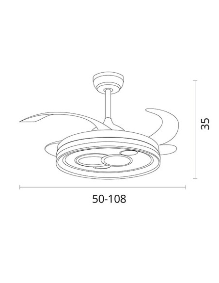 Ventilador Dafne Belair F-1015