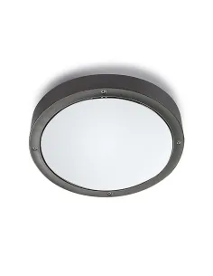 Plafón exterior BASIC ALUMINIUM 15-9835-Z5-M1 LEDS C4 1 x e27 max 23w gris urbano, Plafones exterior