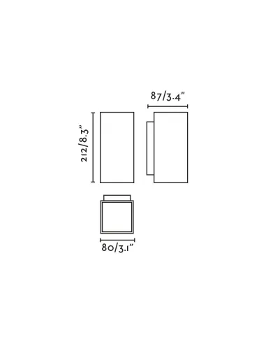 Aplique exterior Kov 2L 71793-222 Faro