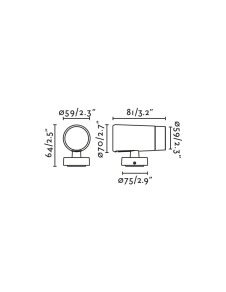 Proyector exterior Puk 59 75302-221 Faro