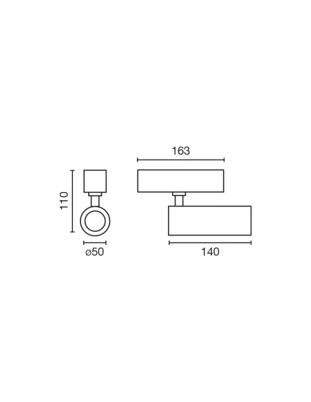 Proyector de carril Neso Hole 5010802721W Faro