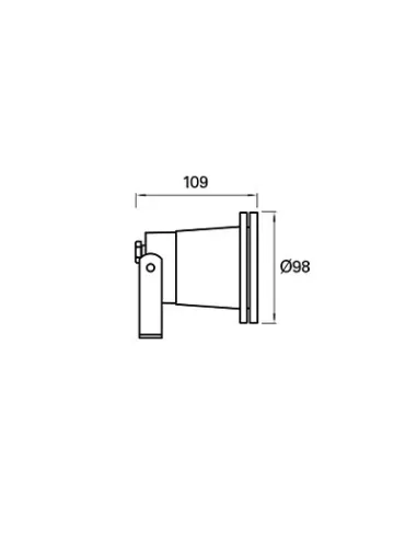 Proyector exterior POST PX-1400-NEG 1x GU10 negro, Proyectores exterior