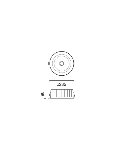 Empotrable Kobo Downlight 035492791D Faro