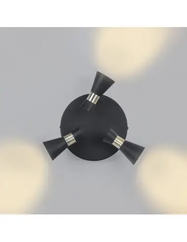 Plafón Eufo Triplex DE-0173-NEG Forlight
