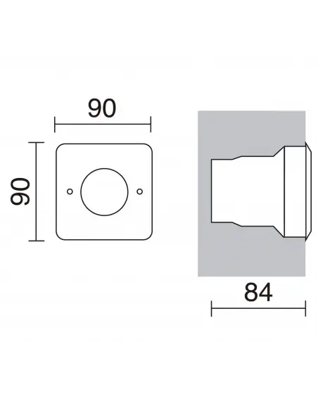 Empotrable pared-suelo Nat-led 213A-L1002F-30 Cristher