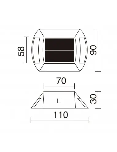 Foco solar suelo superficie Inti 152D-L07X1K-03 Cristher