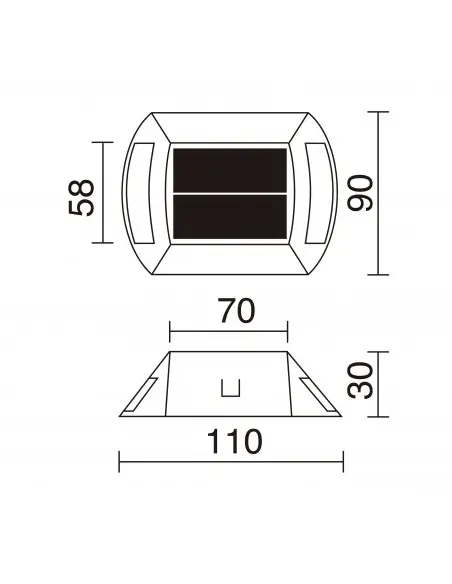 Foco solar suelo superficie Inti 152D-L07X1K-03 Cristher