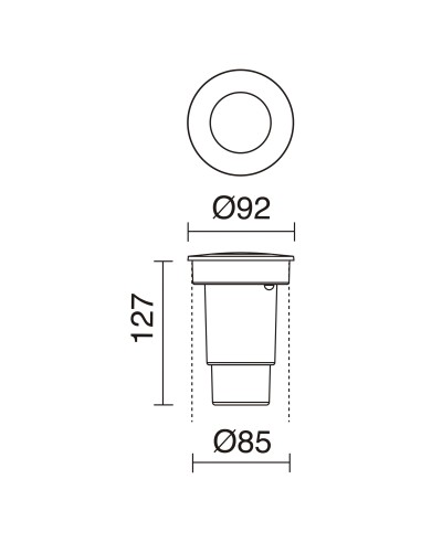 Empotrable de suelo Belgrado-9 557A-G21X1A-02 Dopo