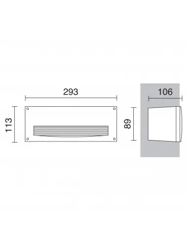 Empotrable de pared Devon 084C-G31X2A-01 Dopo