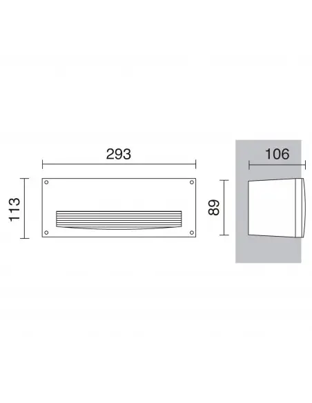 Empotrable de pared Devon 084C-G31X2A-01 Dopo