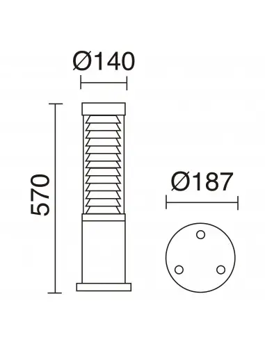 Baliza Maxima 388A-L3020B-04 Cristher