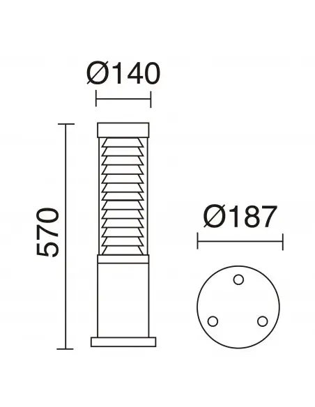 Baliza Maxima 388A-L3020B-04 Cristher