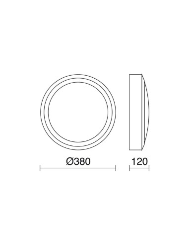 Aplique-plafón Daira 575A-L0129R-04 Cristher