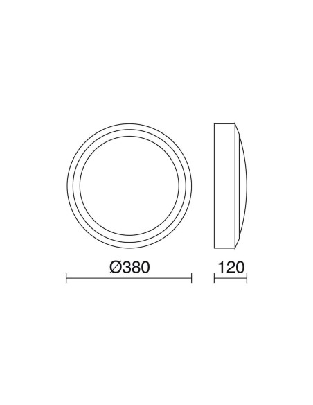 Aplique-plafón Daira 575A-L0129R-04 Cristher