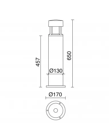 Baliza Mini nico 201B-G05X1A-04 Cristher