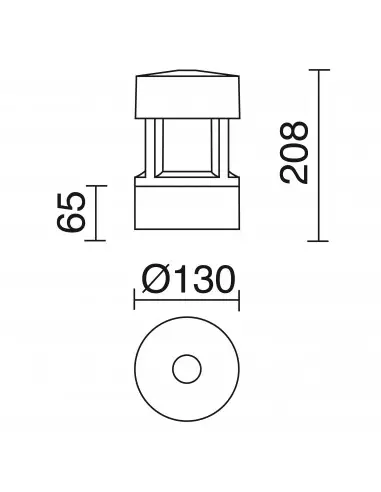 Baliza Mini nico 201A-G05X1A-04 Cristher