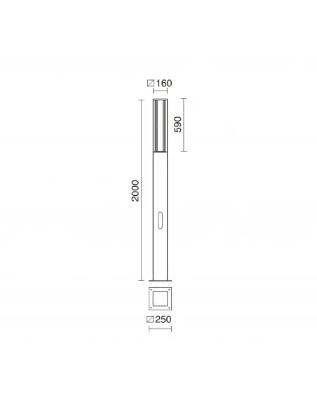 Farola Aura 932B-L3133B-02 Cristher