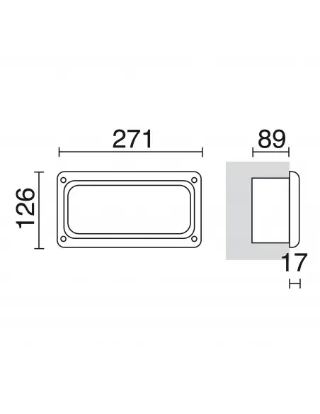 Empotrable de pared Coc 063A-G05X1A-02 Cristher
