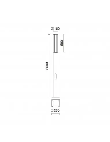 Farola Aura 932B-L3133B-90 Cristher