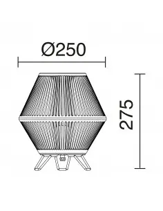 Lámpara portátil exterior Nell 857C-L3102L-58 Cristher