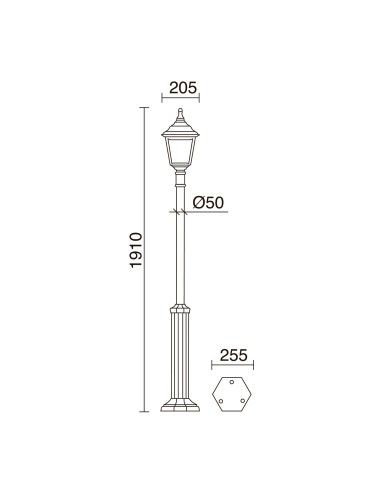 Farola Clic-clac 4 059C-G05X1A-02 Dopo