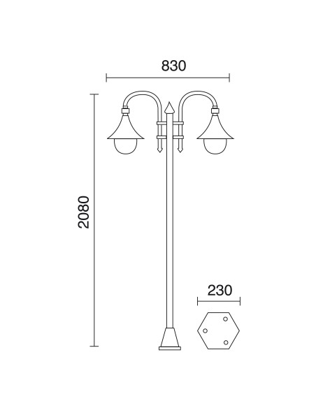 Farola Trom 332E-G05X1A-02 Dopo