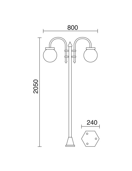 Farola Boom 036E-G05X1A-01 Dopo