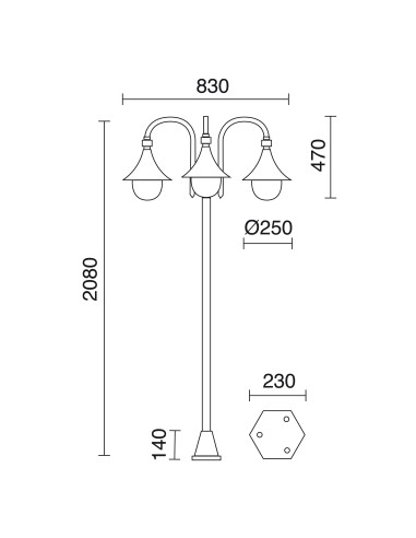 Farola Trom 332F-G05X1A-01 Dopo