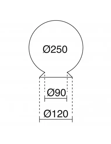 Globo opal Globos A23D-128-01 Dopo