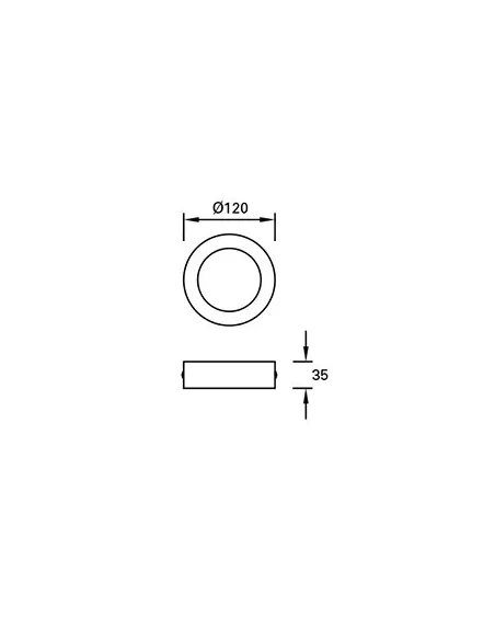Plafones de techo de techo EASY SURFACE TC-0158-BLA 30x LED 4.6W 580 lm blanco mate, Superficies