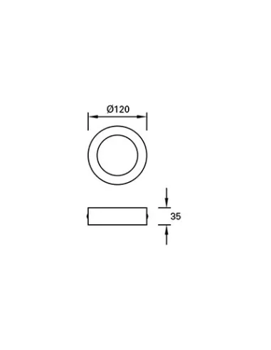 Plafones de techo de techo EASY SURFACE TC-0159-BLA 30x LED 4.6W 580 lm blanco mate, Superficies