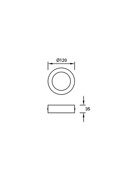 Plafones de techo de techo EASY SURFACE TC-0159-BLA 30x LED 4.6W 580 lm blanco mate, Superficies