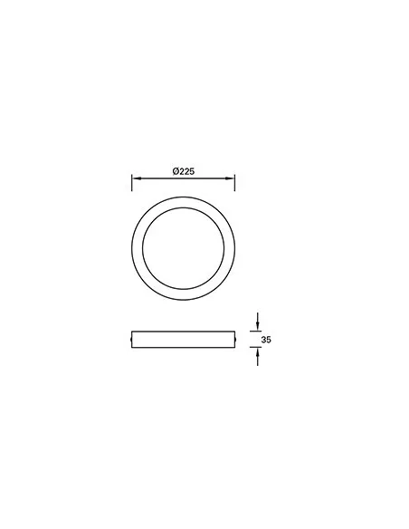Plafones de techo de techo EASY SURFACE TC-0162-BLA 90x LED 15.5W 1510 lm blanco mate, Superficies