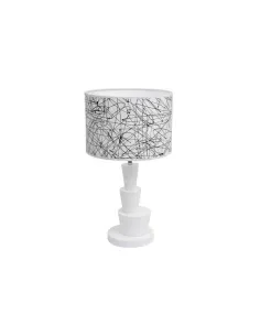 Sobremesa Espiga Serie Bombay 1xe27 Blanco 45x25 052071001 FABRILAMP, Sobremesas