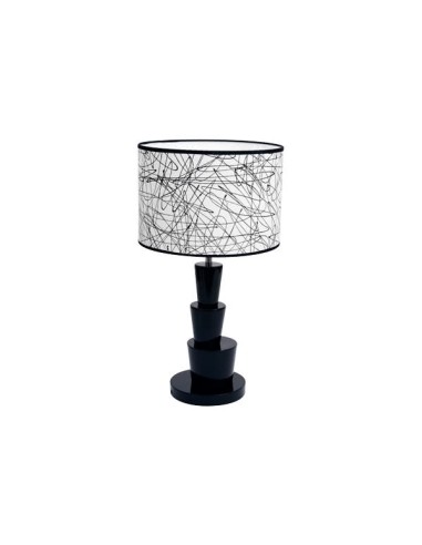 Sobremesa Espiga Serie Bombay 1xe27 Negro 45x25 052071009 FABRILAMP, Sobremesas