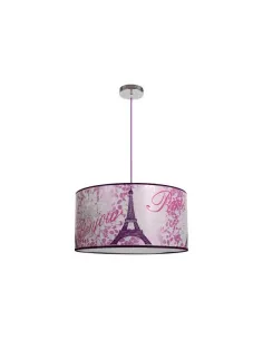 Lámparas de techo Peq Eiffel Rosa 1xe27 Regx35 D 055393500 FABRILAMP, Lámparas modernas