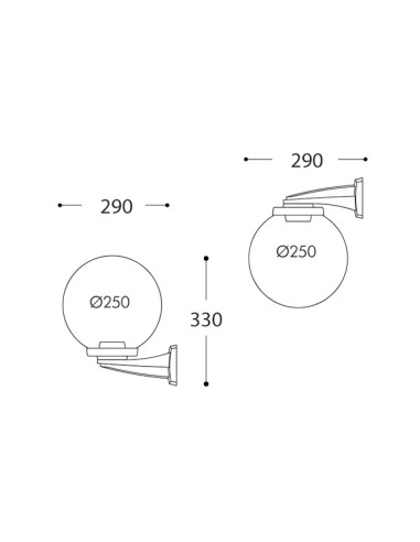 Aplique Globe G26.240.000.AYE27 Fumagalli