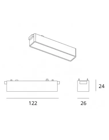 Barra para carriles Piquet A26480509A Lumit