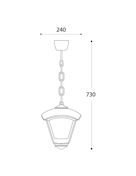Colgante Dario T24.125.000.AXE27 Fumagalli
