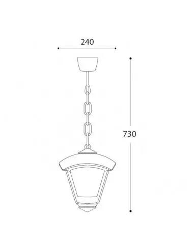Colgante Dario T24.125.000.WXE27 Fumagalli