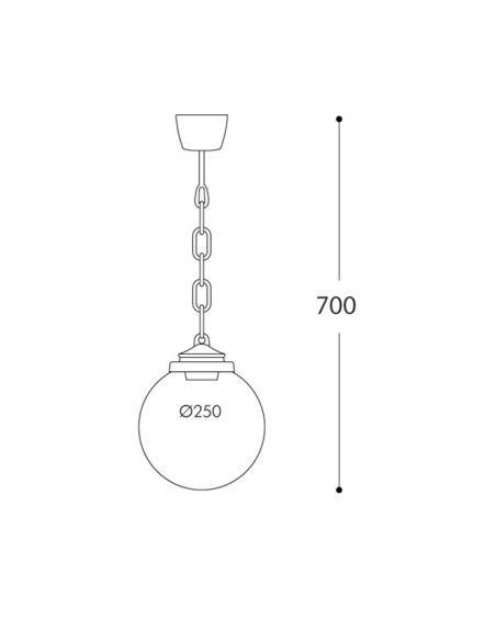 Colgante Globe G26.125.000.AYE27 Fumagalli