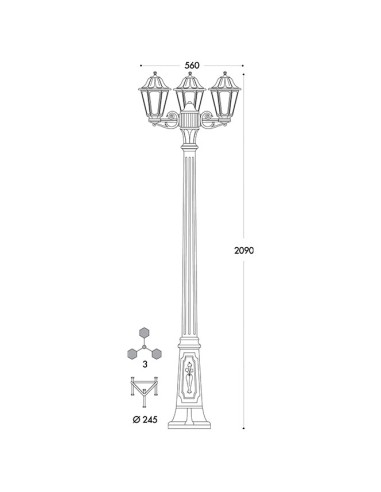 Farola Anna E22.156.S30.AXV1K Fumagalli