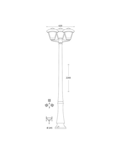 Farola Dario T24.307.D30.AXV1K Fumagalli