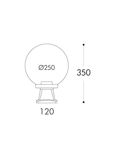 Farola Globe G26.114.000.AYE27 Fumagalli