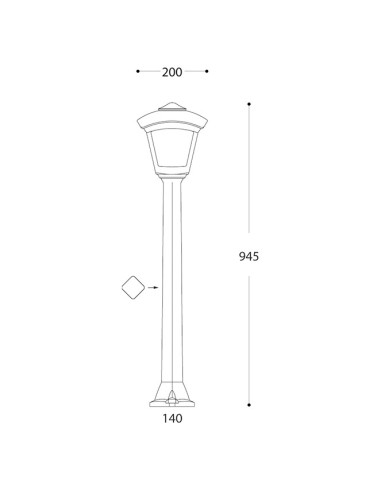 Farola Roby T20.242.000.LXV1K Fumagalli